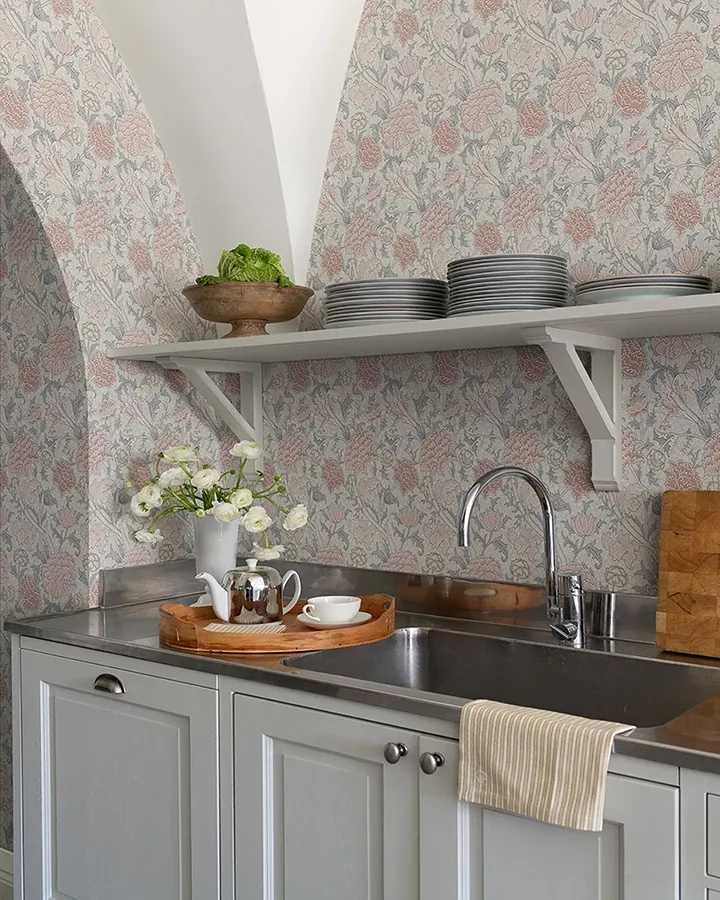 A-Street Prints Cray Pink Floral Trail Wallpaper - SKU 4153-82033