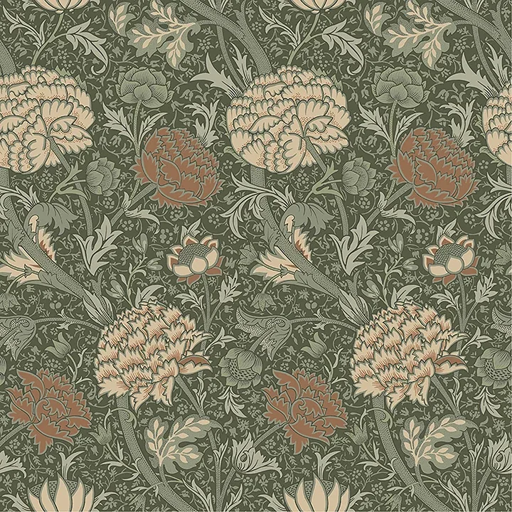 A-Street Prints Cray Sea Green Floral Trail Wallpaper - SKU 4153-82035
