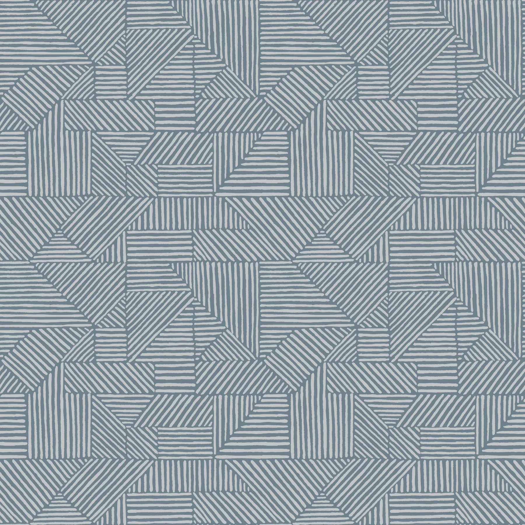 4177-83304 | Crescendo Blue Block Geometric Wallpaper