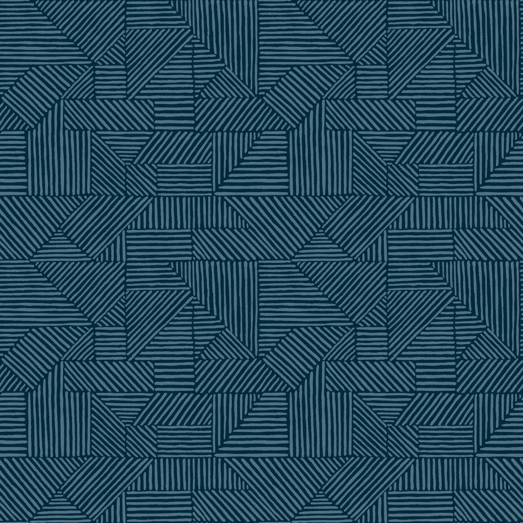 4177-83301 | Crescendo Dark Blue Block Geometric Wallpaper