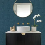 A-Street Prints Crescendo Dark Blue Block Geometric Wallpaper - SKU 4177-83301