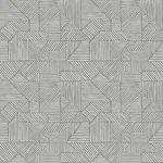 A-Street Prints Crescendo Dark Grey Block Geometric Wallpaper - SKU 4177-83302