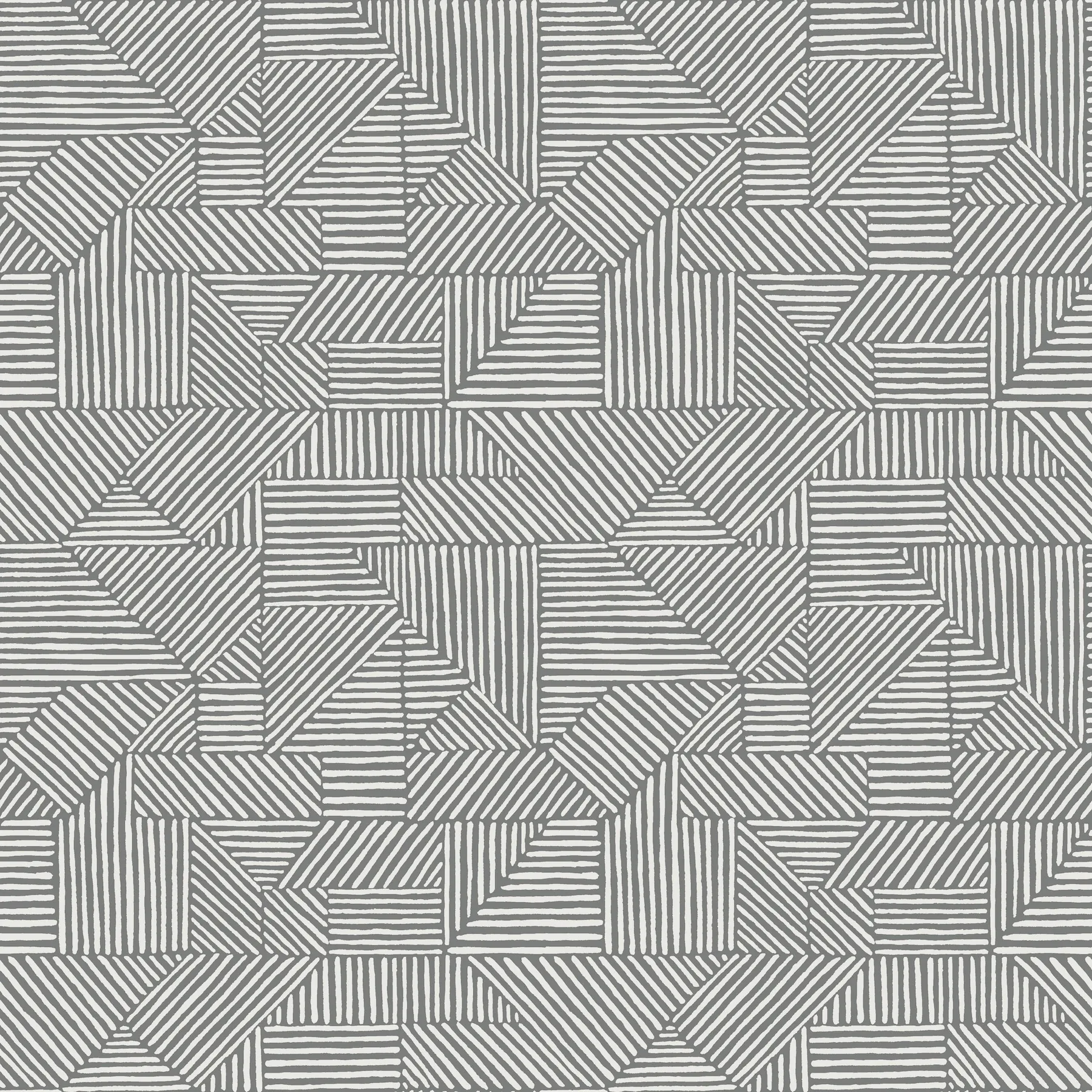 4177-83302 | Crescendo Dark Grey Block Geometric Wallpaper