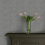 A-Street Prints Crescendo Dark Grey Block Geometric Wallpaper - SKU 4177-83302