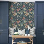 A-Street Prints Crestwood Blue Crowned Crane Wallpaper - SKU 4034-26790