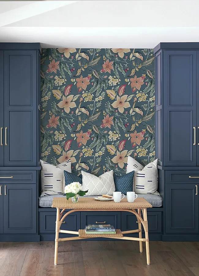 A-Street Prints Crestwood Blue Crowned Crane Wallpaper - SKU 4034-26790