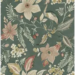 A-Street Prints Crestwood Sea Green Crowned Crane Wallpaper - SKU 4034-26792