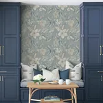 A-Street Prints Crestwood Sky Blue Crowned Crane Wallpaper - SKU 4034-26791