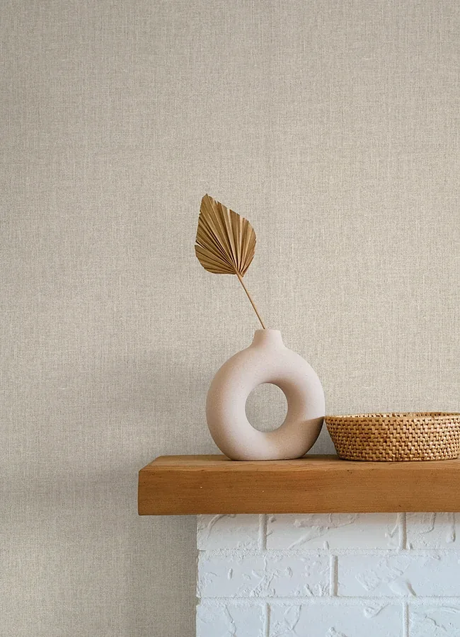 A-Street Prints Cromie Beige Texture Wallpaper - SKU 4135-6902