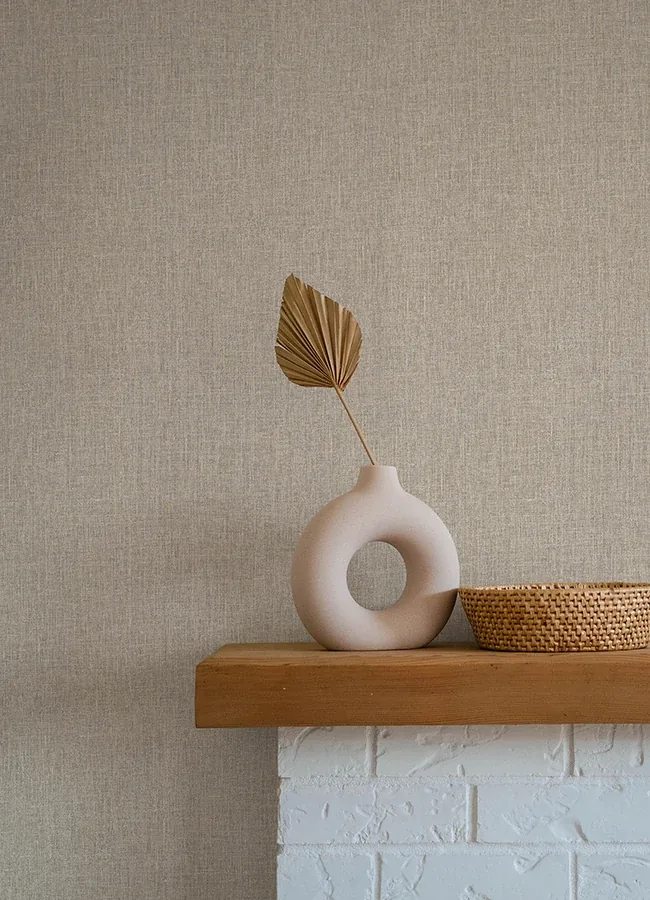 A-Street Prints Cromie Taupe Texture Wallpaper - SKU 4135-6910