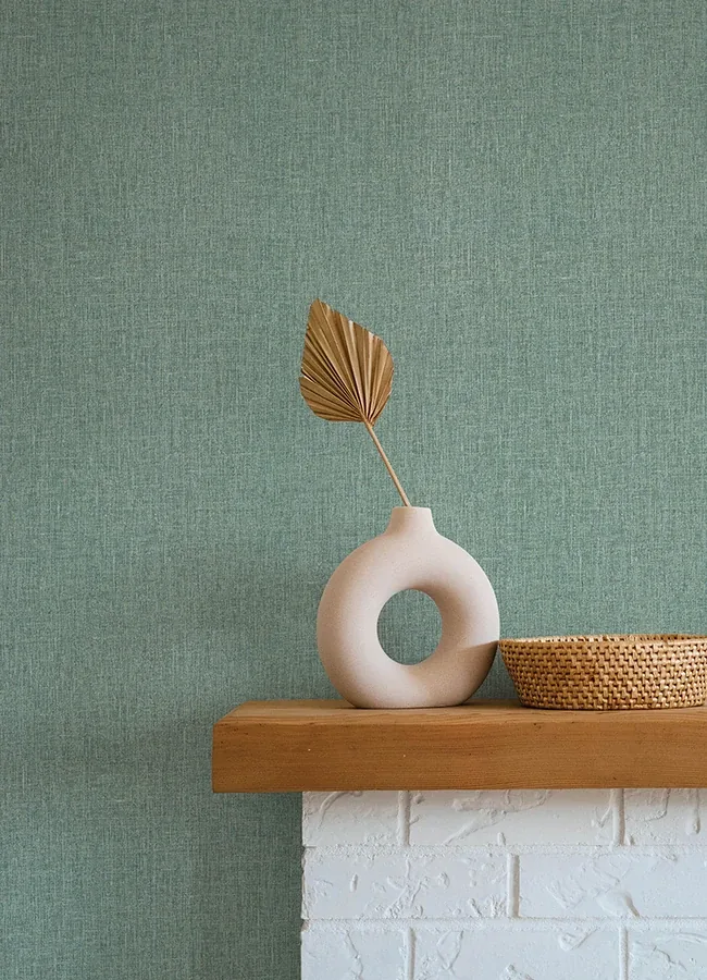 A-Street Prints Cromie Turquoise Texture Wallpaper - SKU 4135-6924
