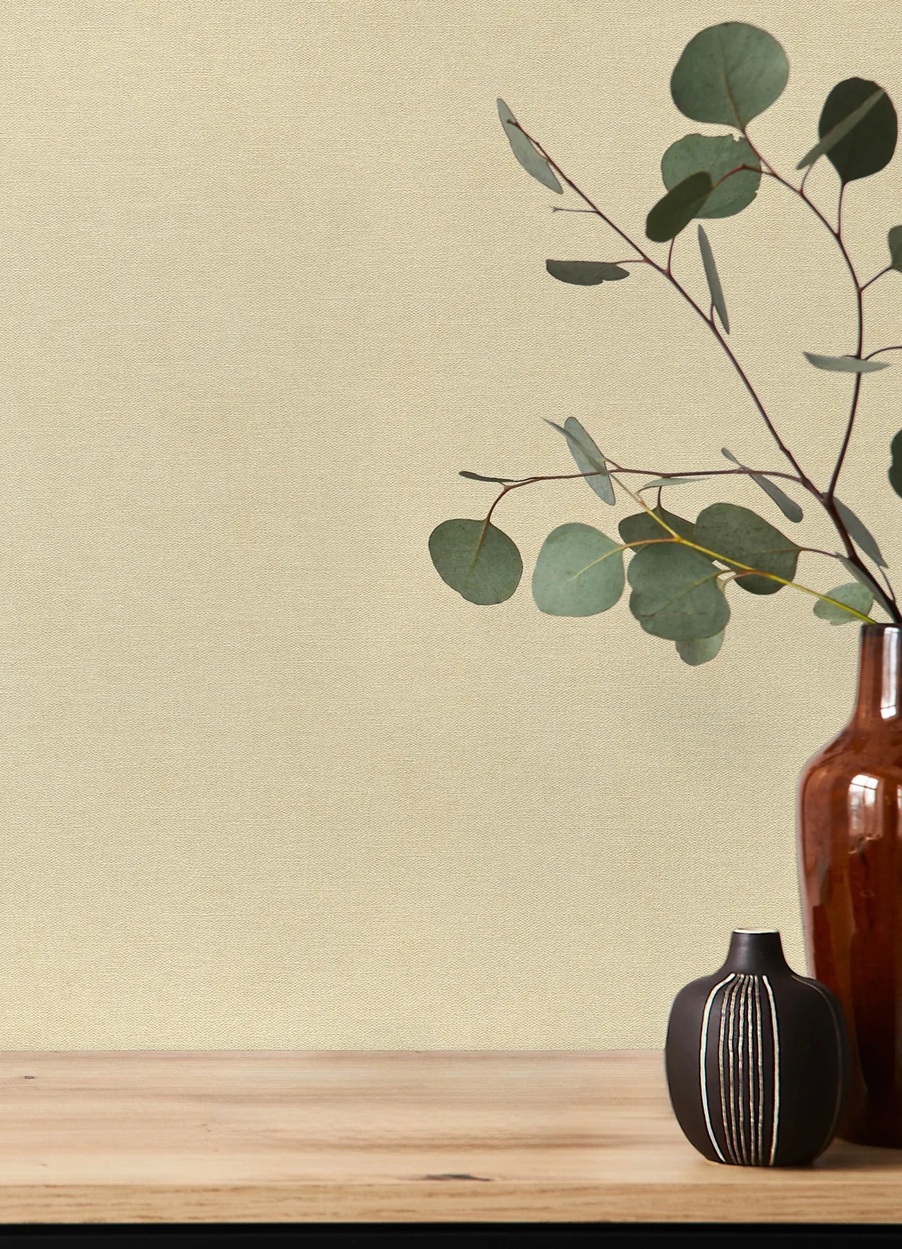 A-Street Prints Cullen Khaki Faux Linen Wallpaper - SKU 4202-408256