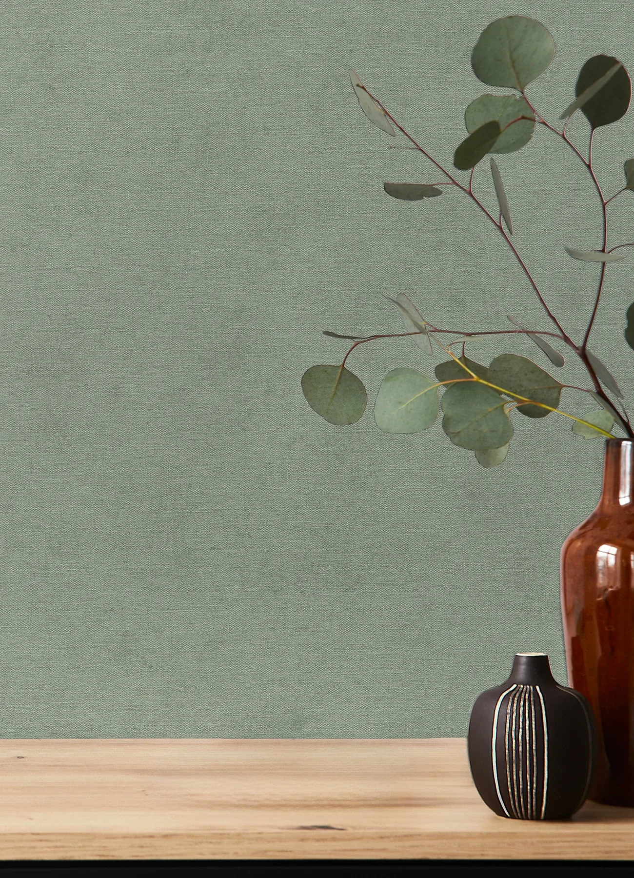 A-Street Prints Cullen Sage Faux Linen Wallpaper - SKU 4202-408171
