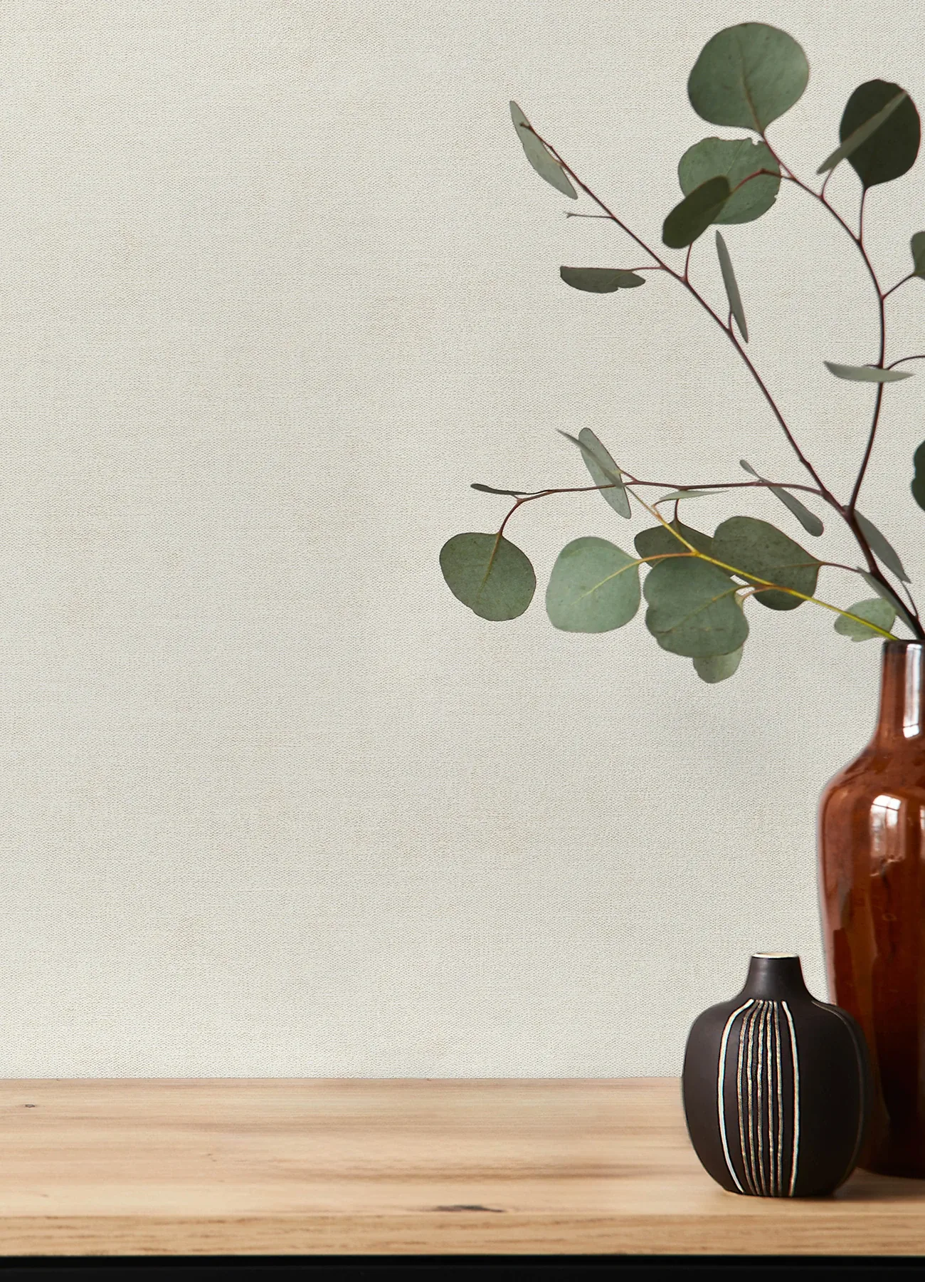 A-Street Prints Cullen White Faux Linen Wallpaper - SKU 4202-408126