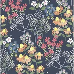 A-Street Prints Cultivate Navy Springtime Blooms Wallpaper - SKU 4122-27016