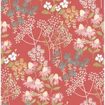 A-Street Prints Cultivate Red Springtime Blooms Wallpaper - SKU 4122-27019