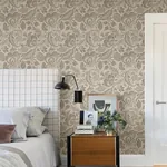 A-Street Prints Culver Light Brown Jacobean Wallpaper - SKU 4034-26782