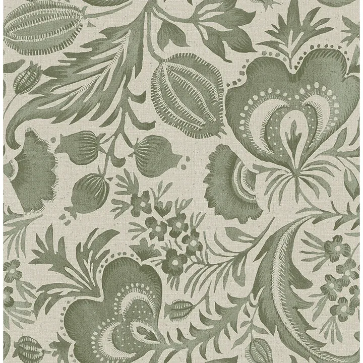4034-26783 | Culver Moss Jacobean Wallpaper