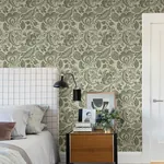 A-Street Prints Culver Moss Jacobean Wallpaper - SKU 4034-26783
