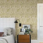 A-Street Prints Culver Mustard Jacobean Wallpaper - SKU 4034-26784
