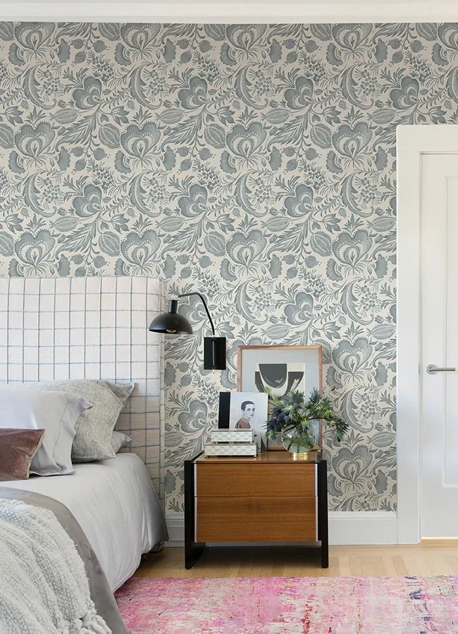 A-Street Prints Culver Slate Jacobean Wallpaper - SKU 4034-26781