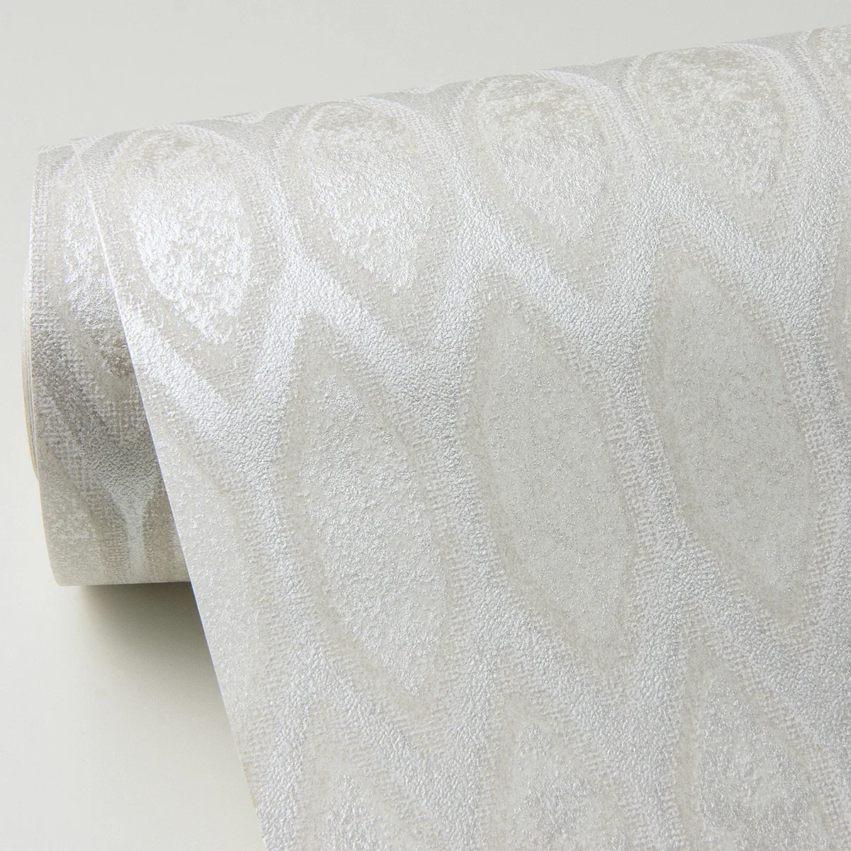 A-Street Prints Damour Cream Hexagon Ogee Wallpaper - SKU 4019-86462