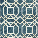 A-Street Prints Daphne Blue Trellis Wallpaper - SKU 2763-24222