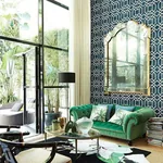 A-Street Prints Daphne Blue Trellis Wallpaper - SKU 2763-24222