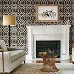A-Street Prints Daphne Brown Trellis Wallpaper - SKU 2763-24221