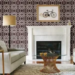 A-Street Prints Daphne Maroon Trellis Wallpaper - SKU 2763-24223