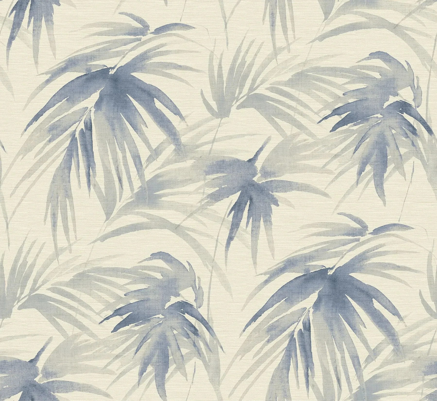 A-Street Prints Darlana Blue Grasscloth Wallpaper - SKU 2964-87410