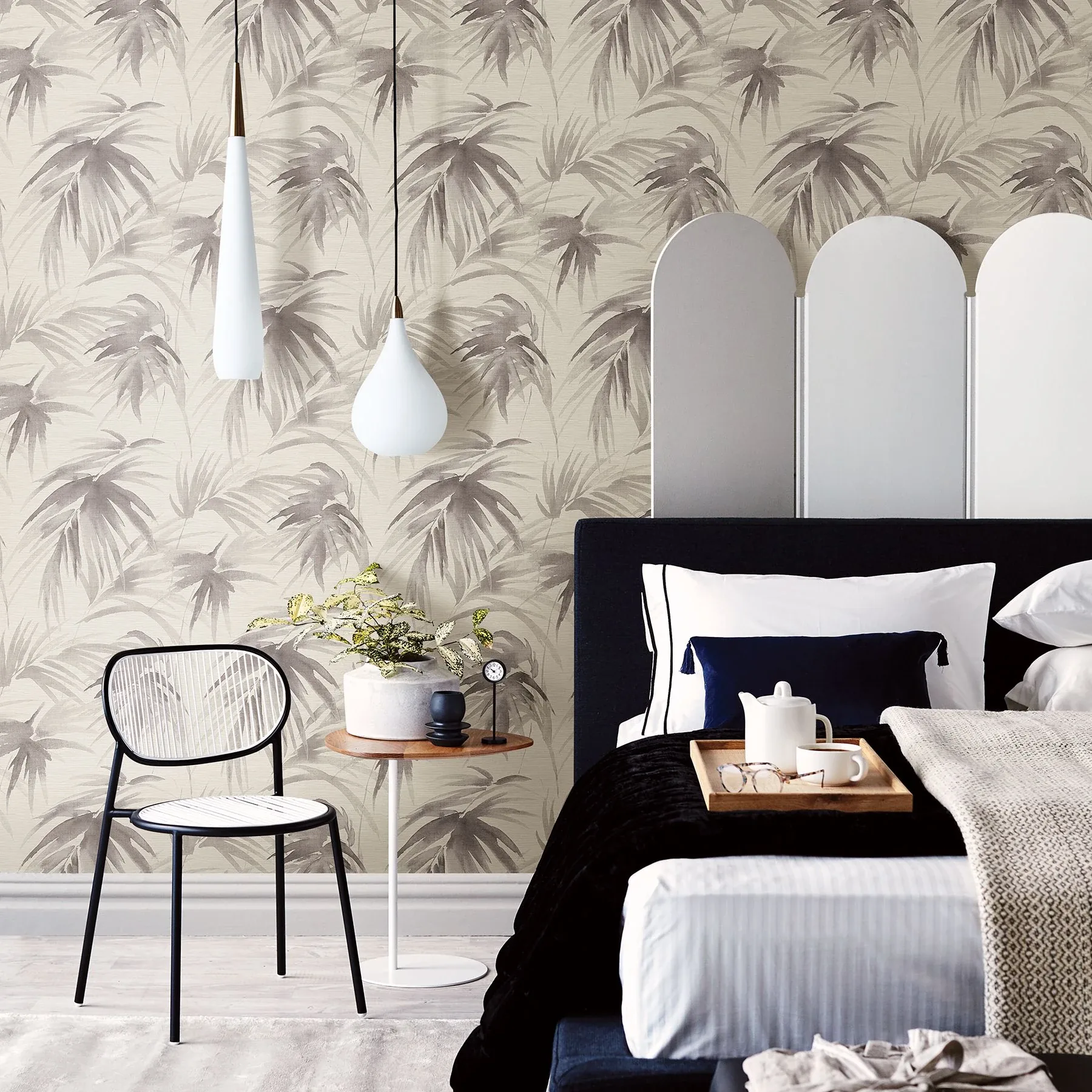 A-Street Prints Darlana Pewter Grasscloth Wallpaper - SKU 2964-87411