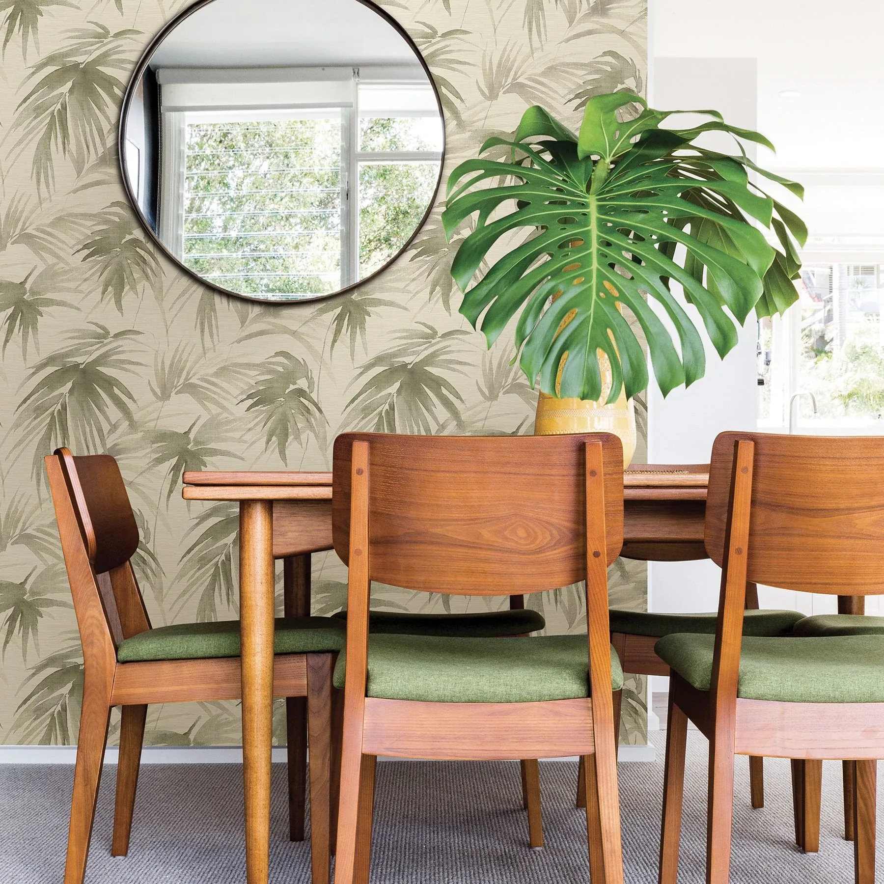 A-Street Prints Darlana Sage Grasscloth Wallpaper - SKU 2964-87412