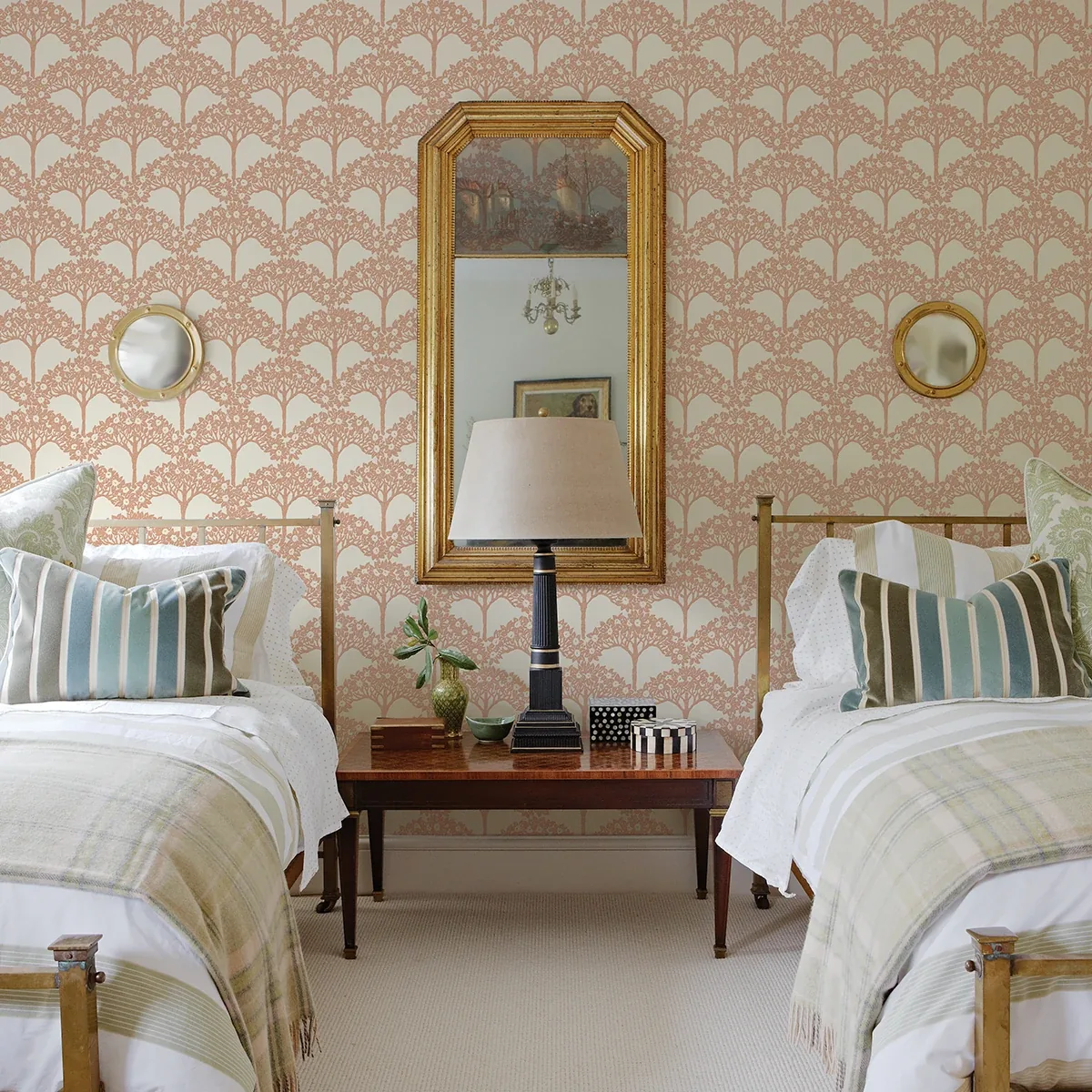A-Street Prints Dawson Rust Magnolia Tree Wallpaper - SKU 2970-26112