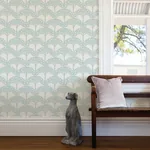A-Street Prints Dawson Turquoise Magnolia Tree Wallpaper - SKU 2970-26111