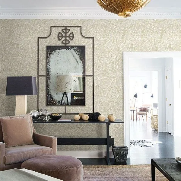 A-Street Prints Daydream Honey Abstract Floral Wallpaper - SKU 2793-24720