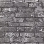 A-Street Prints Debs Grey Exposed Brick Wallpaper - SKU 2922-21260