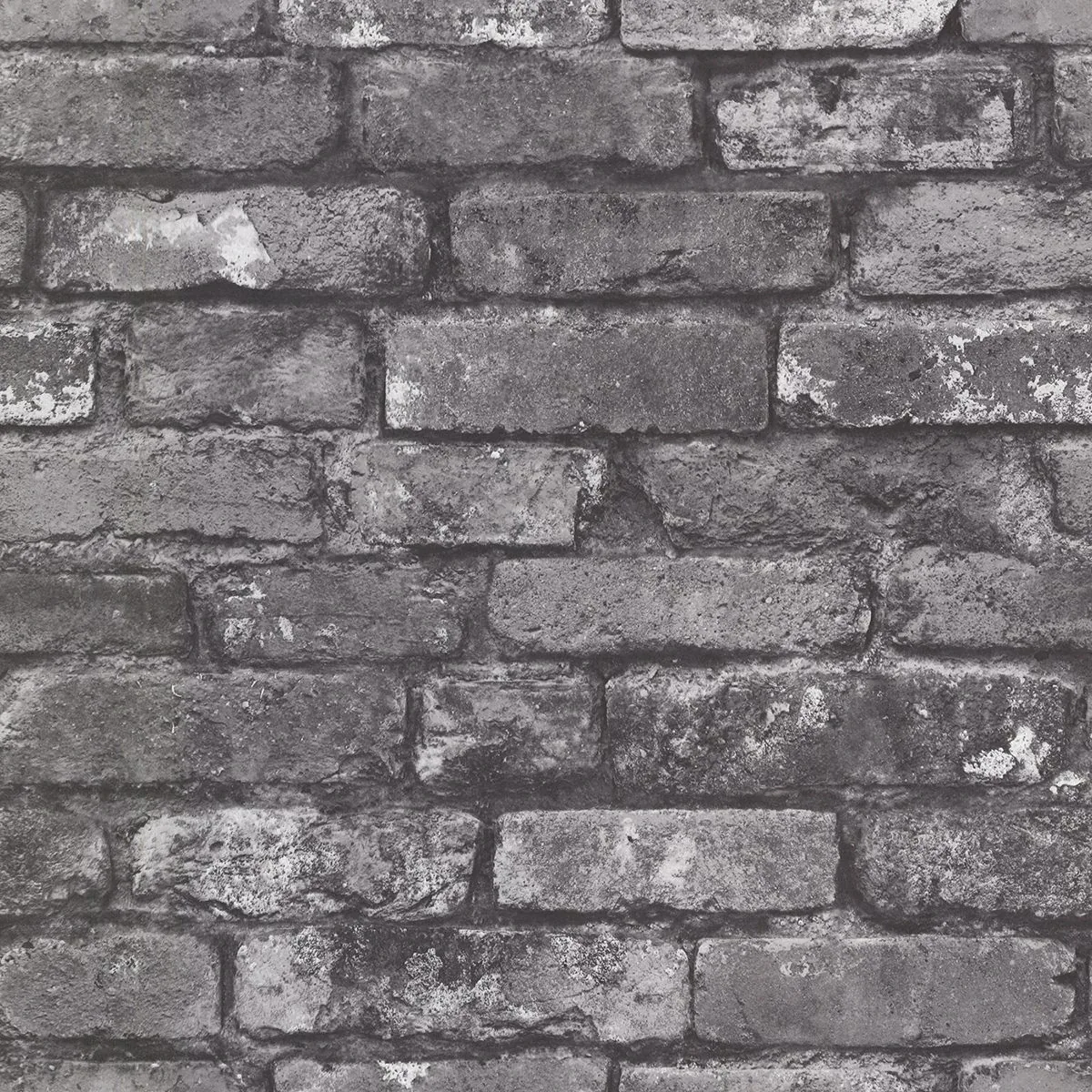 A-Street Prints Debs Grey Exposed Brick Wallpaper - SKU 2922-21260