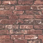 A-Street Prints Debs Red Exposed Brick Wallpaper - SKU 2922-21258