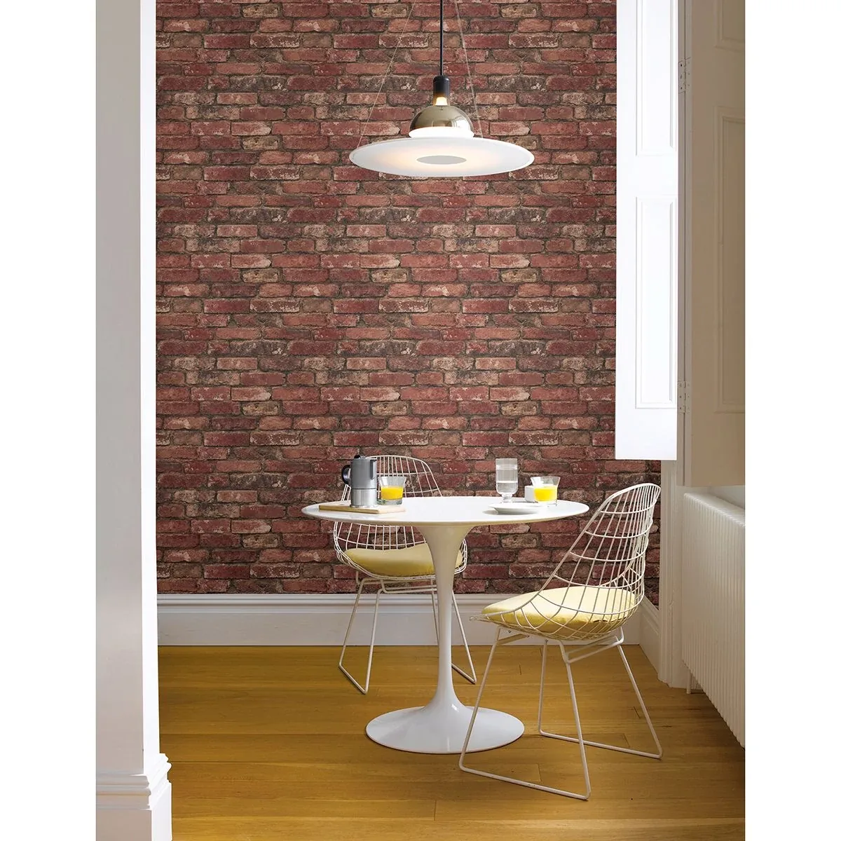 A-Street Prints Debs Red Exposed Brick Wallpaper - SKU 2922-21258