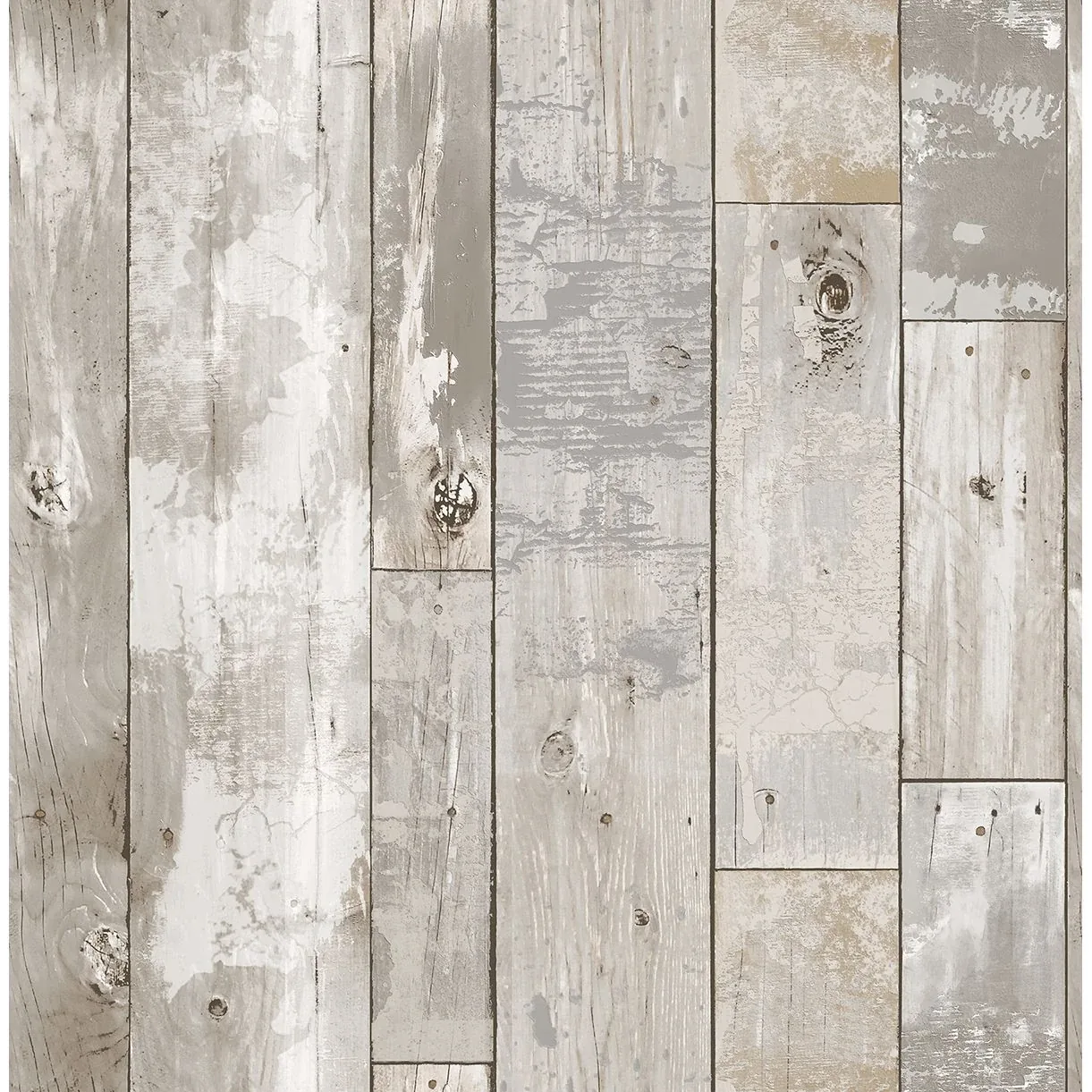 A-Street Prints Deena Grey Distressed Wood Wallpaper - SKU 2540-24054