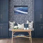 A-Street Prints Del Indigo Indigo Botanical Wallpaper - SKU 2964-25921