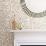 A-Street Prints Del Mar Beige Botanical Wallpaper - SKU 2964-25926