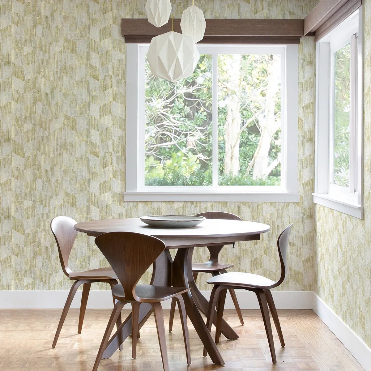 A-Street Prints Demi Yellow Distressed Wallpaper - SKU 2975-26213
