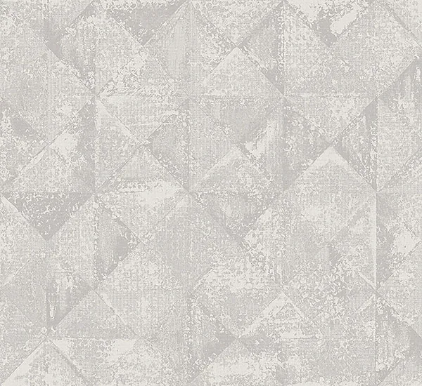 A-Street Prints Demir Grey Distressed Geometric Wallpaper - SKU 2976-86554