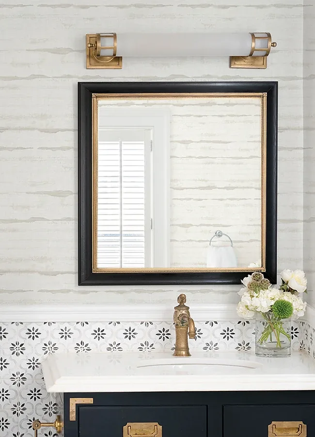 A-Street Prints Destin Dove Stripe Wallpaper - SKU 4172-27517