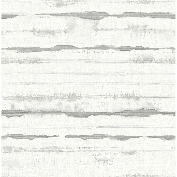 4172-27518 | Destin Grey Stripe Wallpaper