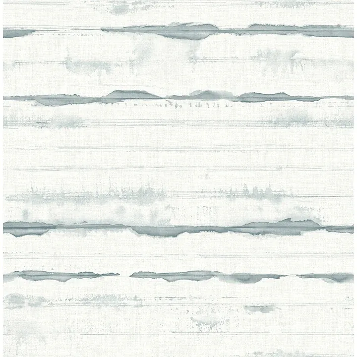 4172-27519 | Destin Teal Stripe Wallpaper
