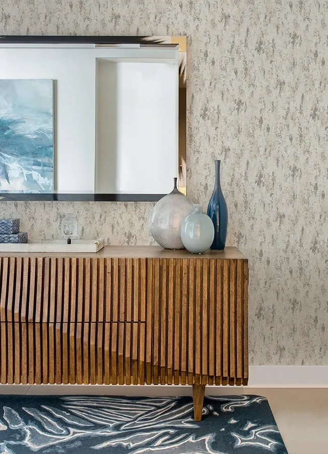 A-Street Prints Diorite Silver Splatter Wallpaper - SKU 4105-86641