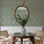 A-Street Prints Divine Green Abstract Medallion Wallpaper - SKU 4122-27040